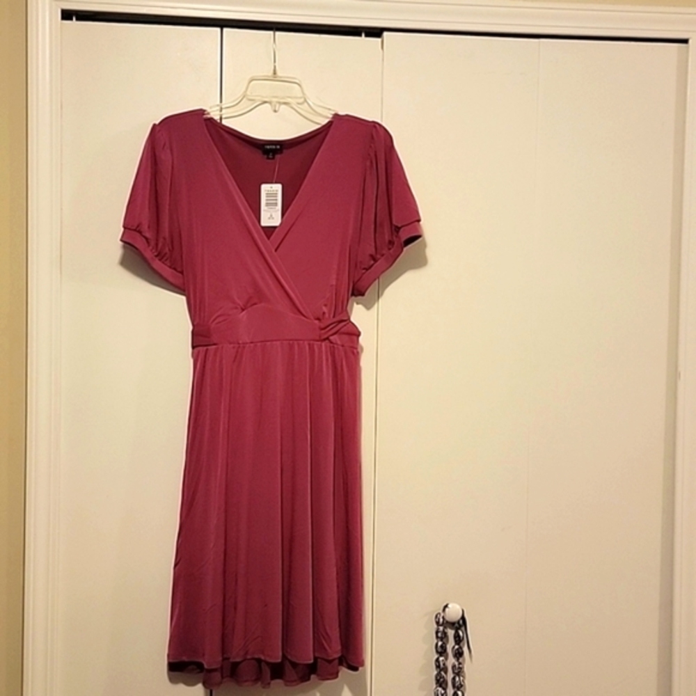 Mini Studi Knit Surplice Dress - with POCKETS! Boysenberry 3x Torrid